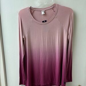 Hollister Pink Ombre Long Sleeve Top
